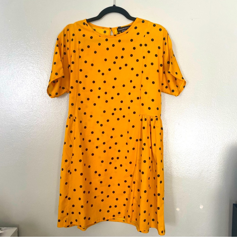 ASOS yellow polka dot dress - Picture 2 of 5